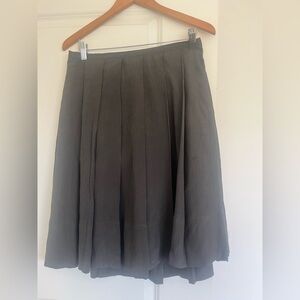 J. Crew Charcoal Silk Skirt
